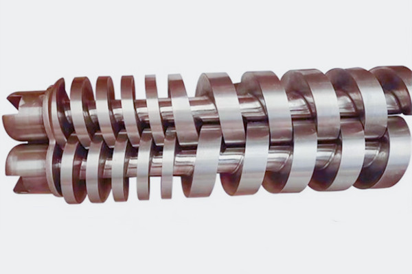 平行雙螺桿擠出機(jī)螺桿實(shí)物圖